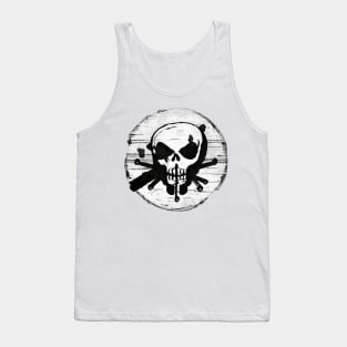 White Skull (back design) Tank Top